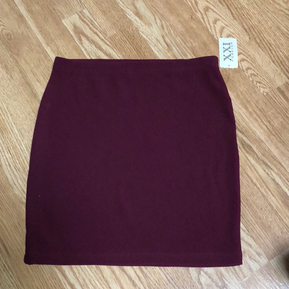 Maroon skirt!